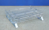Portable Wire Container Storage Cages With Self Locking Handles
