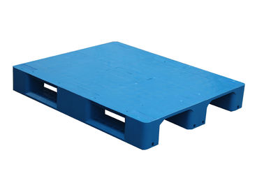 Blue Industrial Plastic Pallet Hygienic Washable With Steel Tube