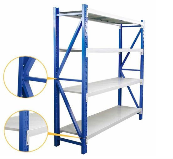Medium Duty Warehouse Shelving Rack Customized Color And Dimension